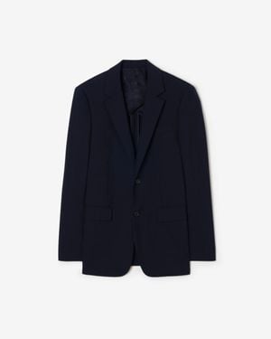 Burberry Wool Bond Tailored Jacket - Blue