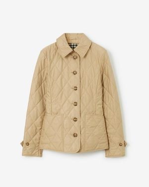 Burberry Quilted Thermoregulated Jacket - Natural