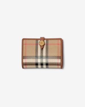 Burberry Check Business Card Case - Natur