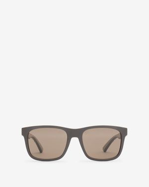 Burberry Textured Check Square Sunglasses - Grau