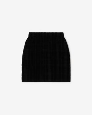 Burberry Wool Blend Mini Skirt - Black