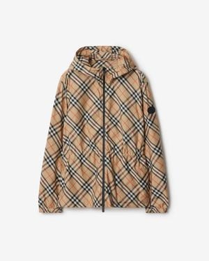 Burberry Check Lightweight Jacket - Natural