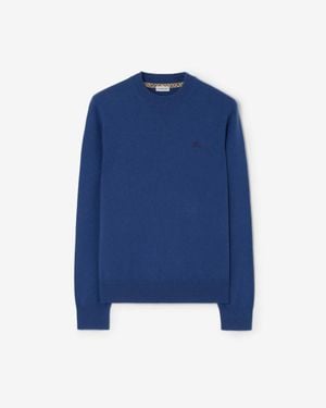 Burberry Cashmere Blend Sweater - Blue