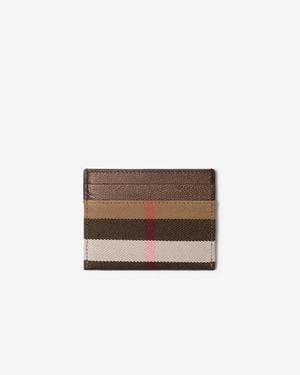 Burberry Colour-Block Card Case - Braun