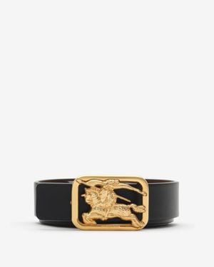 Burberry Reversible Leather Rider Belt - Metallic