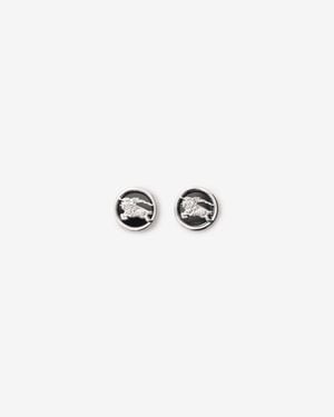 Burberry Knight Coin Earrings - Weiß