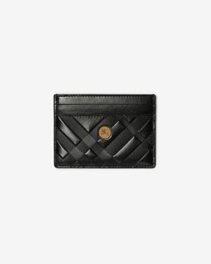 Burberry Embossed Check Card Case - Schwarz