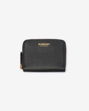 Burberry Small Leather Zip Wallet - Schwarz