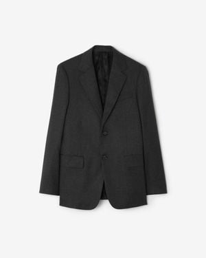 Burberry Wool Flannel Sloane Tailored Jacket - Black