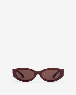 Burberry Knight Stamp Oval Sunglasses - Rot