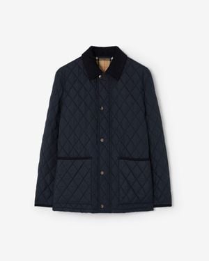 Burberry Quilted Nylon Haddington Jacket - Blue