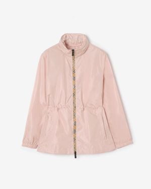 Burberry Short Nylon Blackpool Parka - Pink