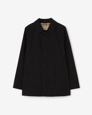 Burberry Extra-Short Gabardine Camden Car Coat - Black