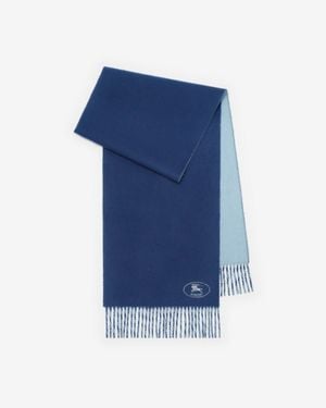 Burberry Knight Cashmere Scarf - Bleu