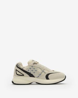 Burberry Nylon, Suede And Leather Eclipse Sneakers - Weiß