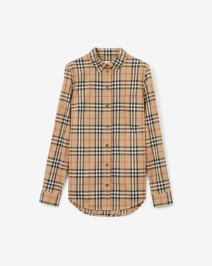 Burberry Luka Checked Stretch-cotton Shirt - Multicolor