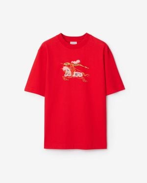 Burberry Ekd Cotton T-Shirt - Rot