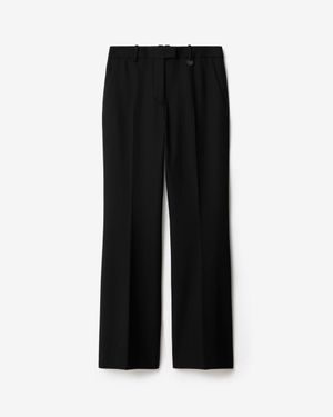 Burberry Wool Blend Tailored Pants - Black