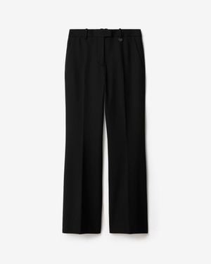 Burberry Wool Blend Tailored Pants - Black
