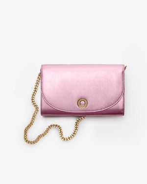Burberry Chain Strap Wallet - Pink