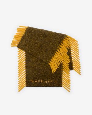 Burberry Alpaca Wool Blend Happy Scarf - Jaune