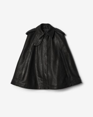 Burberry Leather Cape - Black