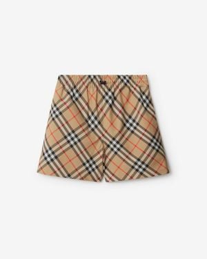 Burberry Classics Check Shorts - Natural