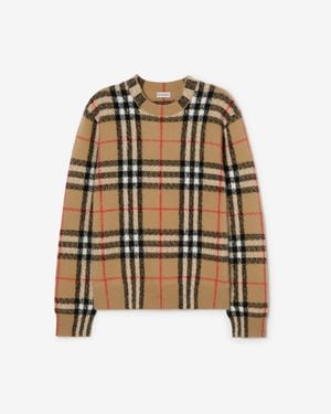 Burberry Check Cashmere Sweater - Multicolor