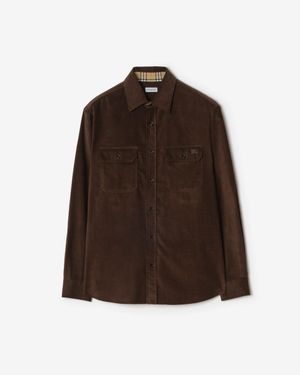 Burberry Corduroy Overshirt - Brown