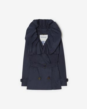 Burberry Faille Clare Trench Jacket - Blau