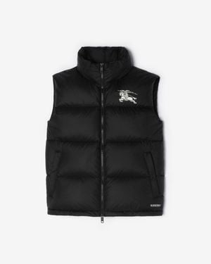 Burberry Nylon Plymouth Puffer Gilet - Black