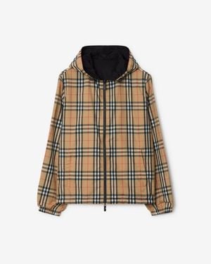 Burberry Reversible Check Hooded Jacket - Brown