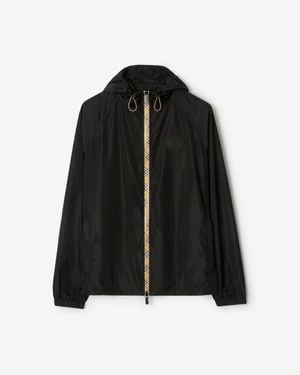 Burberry Nylon Clapton Hooded Jacket - Black