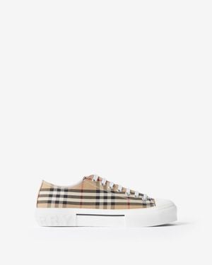 Burberry Vintage Check Canvas Sneakers - Brown