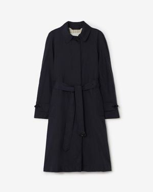 Burberry Long Belted Nylon Tickhill Car Coat - Black
