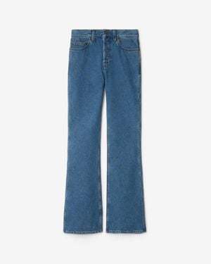 Burberry High Rise Bootcut Jeans - Blue