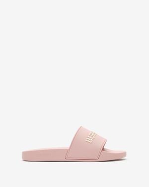 Burberry Logo Slides - Pink