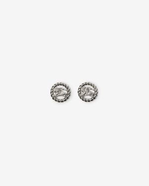 Burberry Knight Stud Earrings - Weiß