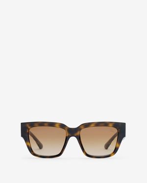 Burberry Knight Stamp Square Sunglasses - Schwarz