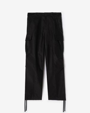 Burberry Cotton Sateen Cargo Pants - Black
