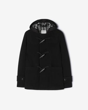 Burberry Wool Duffle Jacket - Black