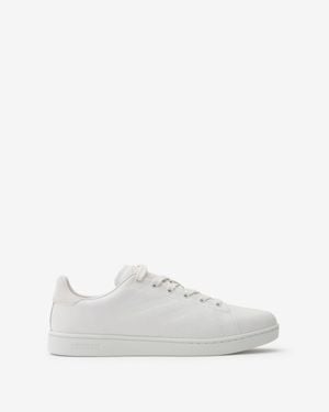 Burberry Embossed Check Leather Set Sneakers​ - White
