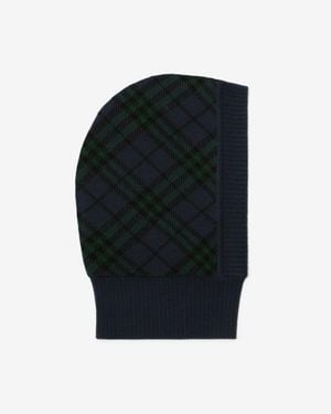 Burberry Check Wool Blend Hood - Schwarz