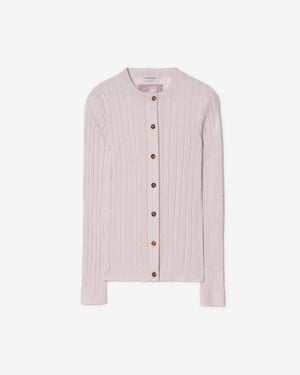 Burberry Knight Cashmere Cardigan - Rose