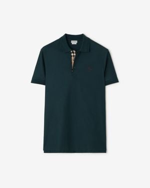 Burberry Cotton Polo Shirt - Blue