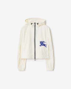 Burberry Cropped Nylon Jacket - White