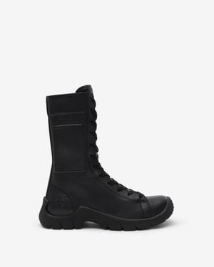 Burberry Leather Tone Boots - Black