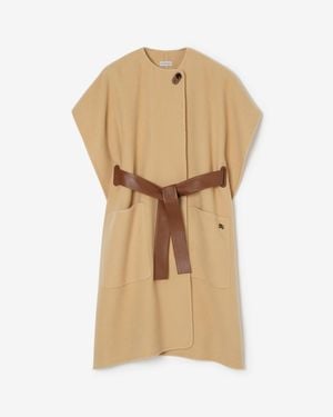 Burberry Cashmere Loe Cape - Natural