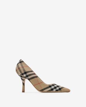 Burberry Check Dame Pumps - Metallic