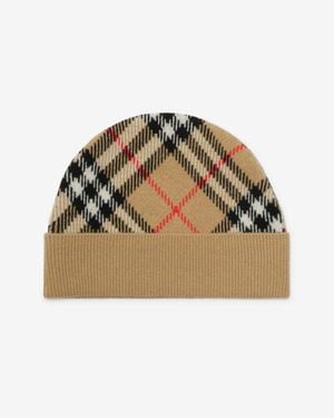 Burberry Check Wool Cashmere Beanie - Mehrfarbig